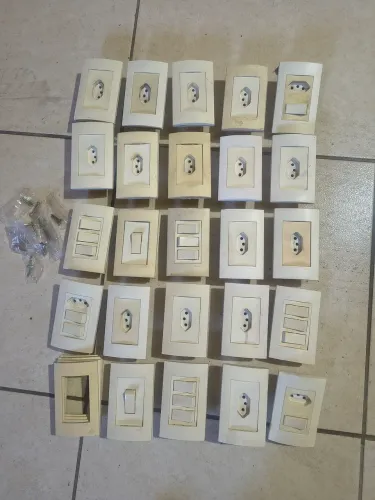 Tomadas e interruptores 25pcs 