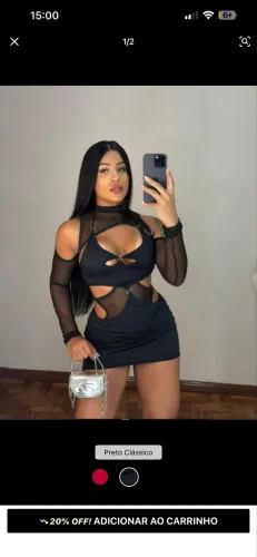 Vestido aberto com boleiro rendado novo, festa