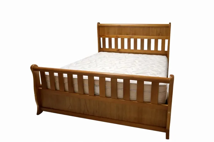 CAMA CASAL MADEIRA + COLCHÃO MOLAS ENSACADAS
