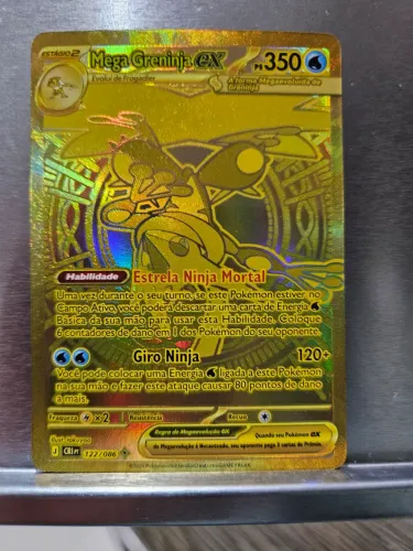 Carta Pokémon-Mega Greninja 122/086 Dourada