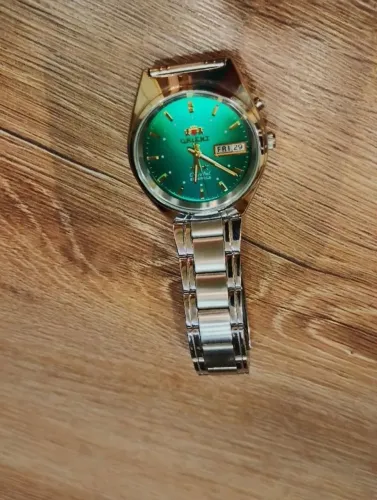 Relógio Orient 3 Stars Crystal "Emerald Degradê" - Estado NOS com Selo de Fábrica