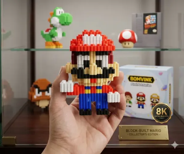 Blocos de Montagem 3D Pixel Art Colecionáveis (Diversos Modelos)