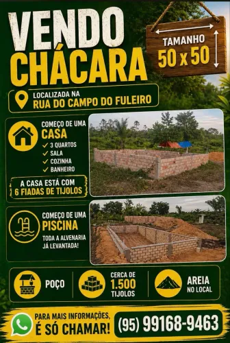 Vendo chácara - Rorainópolis