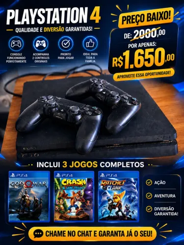 PlayStation 4 - 1 Tb Ótimo estado!