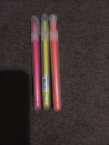 Marca-Textos (Amarelo, Laranja e rosa)