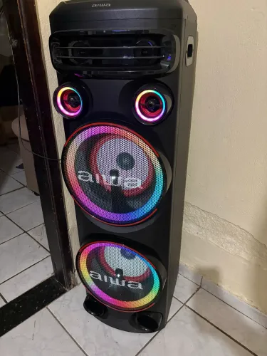 Caixa de Som Torre AIWA Bluetooth - Apenas 5 meses de uso - Estado de Nova
