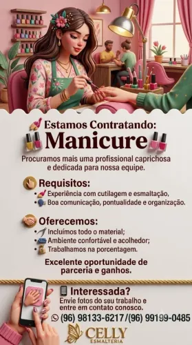 Contrata-se Manicure