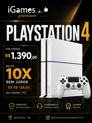 Ps4 branco - até 10x sem juros 