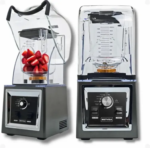 Liquidificador Blender Alta Rotação Silencioso 1.2 Litros Metvisa Com Abafador BL212ED