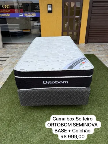Cama Box Solteiro ORTOBOM SEMINOVA - ENTREGO