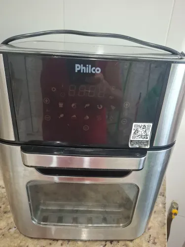 Fritadeira Air Fryer Philco Oven PFR2200P 2 em 1, 12 Litros, 1800W, Preto