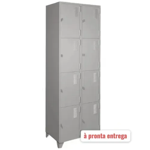 roupeiro em aço com 8 portas pequenas