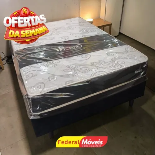Cama Box Casal em Oferta Imperdível Colchão e Base 1,38m - Chama no WhatsApp
