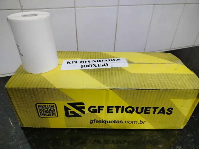 Vendo etiqueta 10x15 térmica serrilha zebra Elgin branco