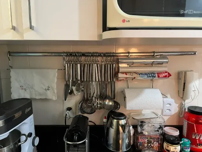 Organizador de Talheres + Jogo de Utensílios em Inox