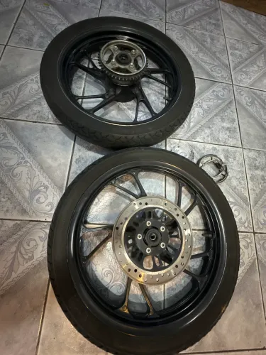 Par roda liga leve cg 160 pé de galinha