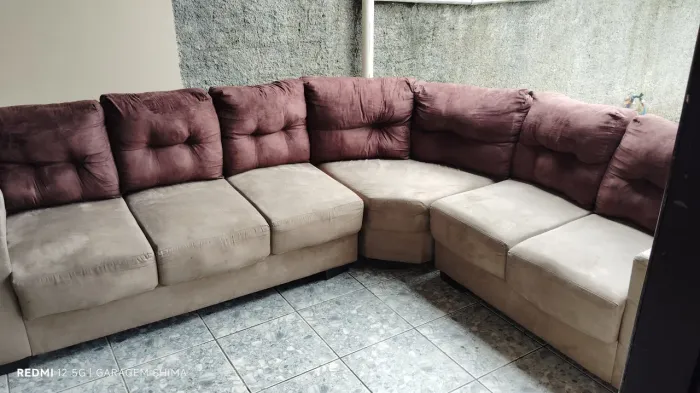 Sofá 7 lugares - Higienizado 100% limpo