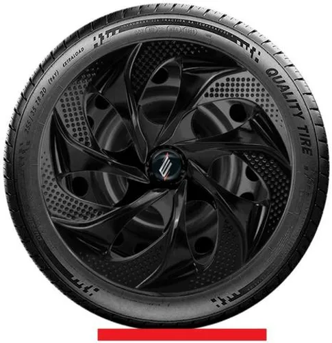 Jogo de Calota Esportiva Elite Graphite preto Aro 14