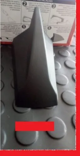 Antena Barbatana Shark Tubarão c sinal radio core vermelho preto Fosco Prata branco 