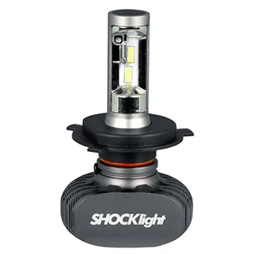 Lâmpada Ultra led Titanium Shocklight H4 6000K 50w 5.000 Lumens P/ Moto