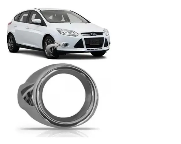 Aro Moldura Cromado Milha Neblina Focus 2014 2016 Direito