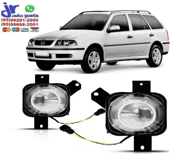 Kit Farol de Milha Parati G3 Fase 2 2003 2004 2005 Auxiliar Neblina 