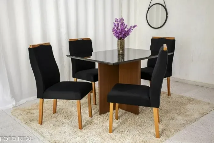 Receba antes do natal! Mesa 4 Lugares Pronta entrega 04 - Agende sua entrega! FUR 22730120