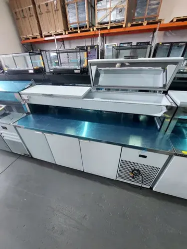Balcão refrigerado condimentadora 2m nova pronta entrega