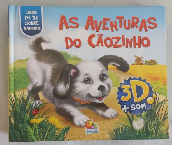 Livro em 3D As Aventuras do Cãozinho