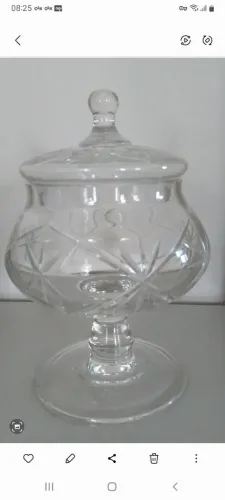 Compoteira de Cristal Antiga