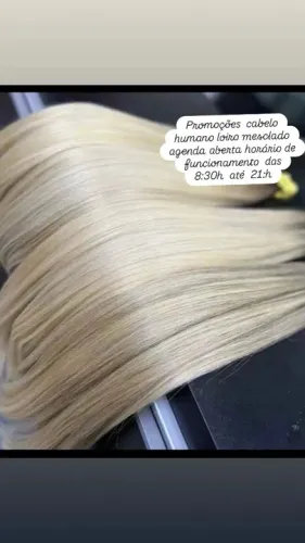 Promoções cabelo humano loiro pérola