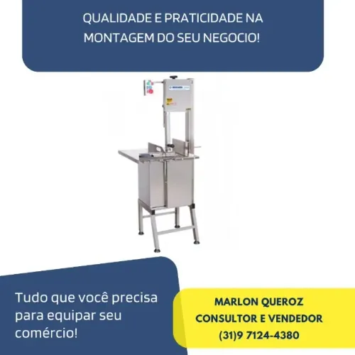Serra Fita Beccaro Inox Nova c/ Pé
