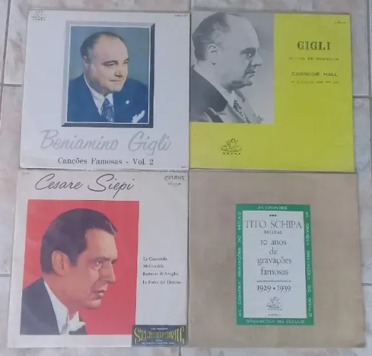beniamino gigli(2)/cesare siepi/tito schipa lps(pacote)