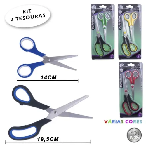 Kit De Tesouras 7,5' 5,5' Sq-3252