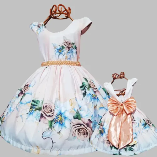 VESTIDO INFANTIL JARDIM FLORES CASAMENTO ANIVERSARIO FESTA INFANTIL