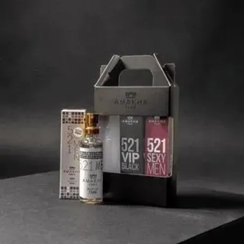 Kit Linha 521 Masculino com 3 perfumes de 15ml