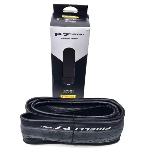 Pneu 700x26 Bicicleta Speed Pirelli P7 Sport Dobrável em Kevlar 59960