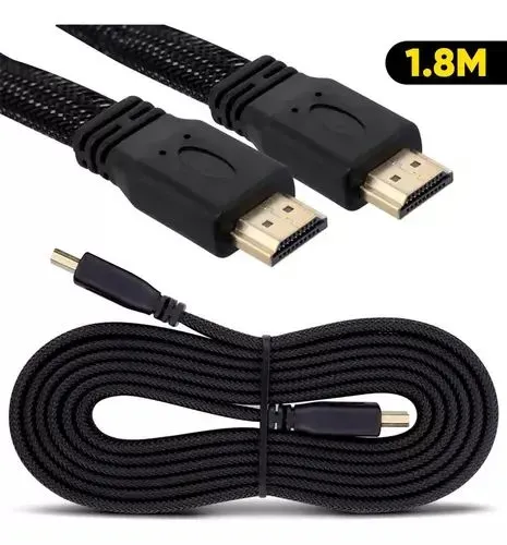 Cabo Hdmi 1,8 Metros 1.4 Malha Blindado Ultra Full Hd 1080p