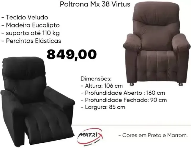 Poltrona do papai MX38 virtus - ENTREGA HOJE !!!