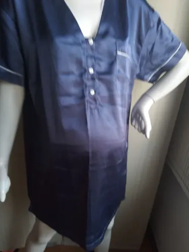 Camisola seda para gestante com abertura para amamentar 