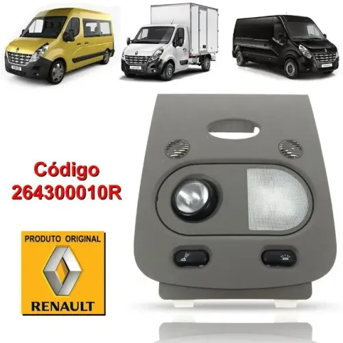 lanterna de teto original renault master 2.3 2014 a 2020