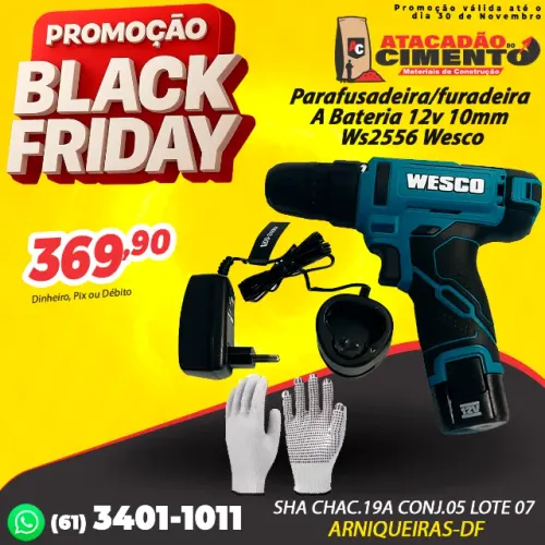 Parafusadeira/furadeira A Bateria 12v 10mm Ws2556 Wesco