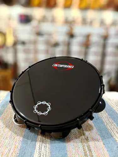 Pandeiro 11" Contemporânea Fórmica Black Carlos Café 31PBCF (NOVO!)