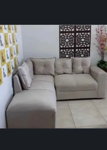 Sofá de Canto Novo Bege