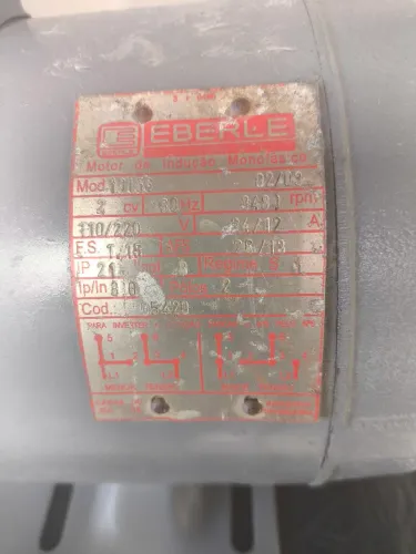 Motor monofásico de alta 2cv