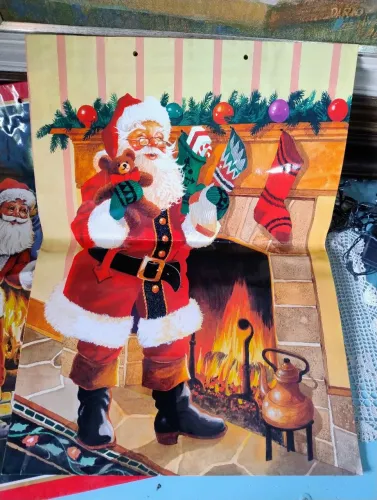 Sacola de papel para presente papai Noel 1998