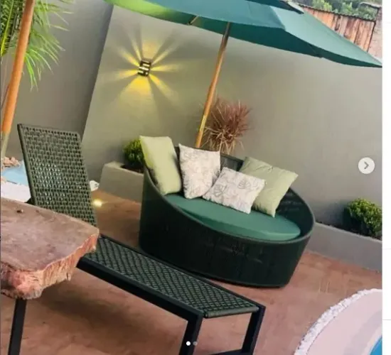 Móveis para área interna e externa na Fibra Sintética, corda e Tricô Náutico