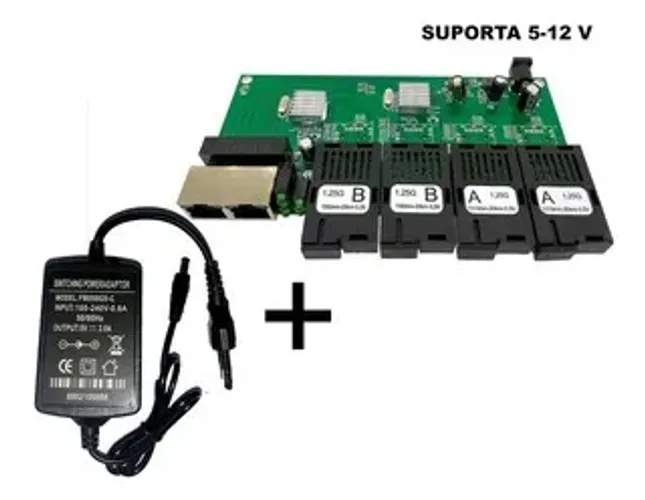 Placa metro 4fib x 2 rj