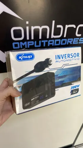 Inversor Veicular de 12v para 110v 300w com 4 portas usb 5vdc knup kptc13 Loja Coimbra