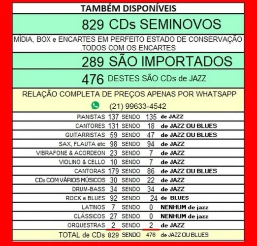 Mais de 800 cds seminovos . Coleção particular. Envio mínimo R$ 120,00